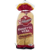 Baguette vienés BOULANGERE, 4 uds, paquete 340 g