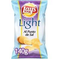 Patatas fritas Ligeras al punto de sal LAY`S, bolsa 140 g
