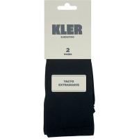 Calcetín hombre, de vestir, confort, negro, talla única KLER, 2 pares