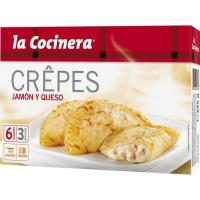 Mini crepes de jamón-queso LA COCINERA, caja 255 g