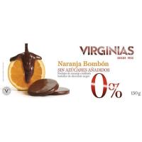 VIRGINIAS laranja eta bonboizko turroia azukrerik gabe, kutxa 150 g