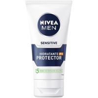 Hidratante sensitive NIVEA For Men, dosificador 75 ml