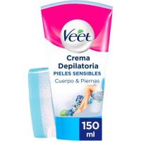 Crema depilatoria ducha piel sensible VEET, tubo 150 ml