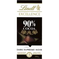 LINDT EXCELLENCE & 90 kakaoko txokolatea, tableta 100 g