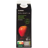 Zumo de manzana exprimido Eroski SELEQTIA, brik 1 litro 