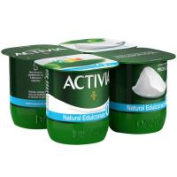 Activia 0% natural edulcorado DANONE, pack 4x120 g