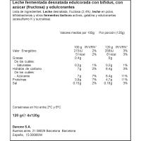 Activia 0% natural edulcorado DANONE, pack 4x120 g