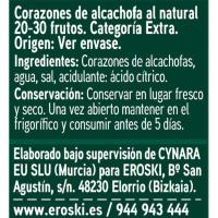 Alcachofa 20/30 frutos EROSKI, frasco 175 g