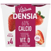 Postre 0% fresa Densia DANONE, pack 4x120 g