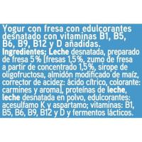 Yogur de fresa cremoso 0% EROSKI, pack 4x125 g