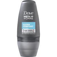 Desodorante para hombre Clean DOVE, roll on 50 ml