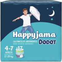 Bragapañal niño Talla 7 DODOT Happyjama, paquete 17 uds