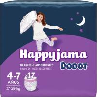 Bragapañal niña Talla 7 DODOT Happyjama, paquete 17 uds