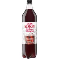 Tinto de verano sin alcohol DON SIMON, botella 1,5 litros
