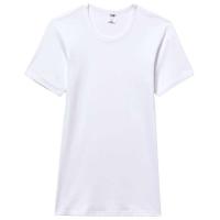 Camiseta interior hombre de manga corta de algodón, blanco ABANDERADO, talla 48