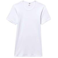 Camiseta interior hombre de manga corta de algodón, blanco ABANDERADO, talla 52
