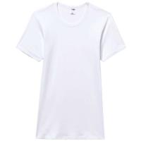 Camiseta interior hombre de manga corta de algodón, blanco ABANDERADO, talla 56