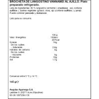 AGUINAMAR otarrainxka burruntzia baratxuriarekin, erretilua 145 g