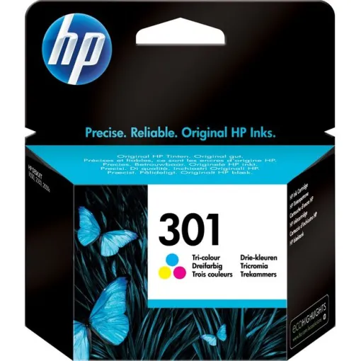 Cartucho de tinta original tricolor, CH562EE, 301 HP, 1 ud