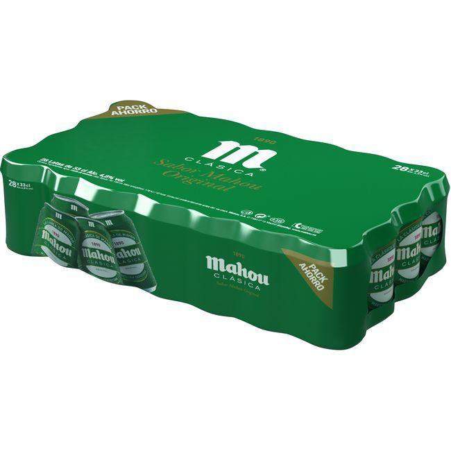 precios Cerveza Mahou Clásica, Pack 28X33 Cl en Eroski