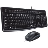Teclado y ratón negro con cable, Desktop Combo MK120 LOGITECH