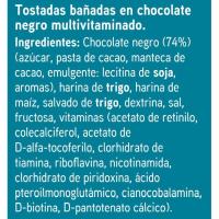 Snacks de chocolate negro EROSKI, caja 200 g