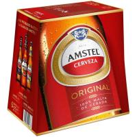 Cerveza AMSTEL, pack lata 6x25 cl