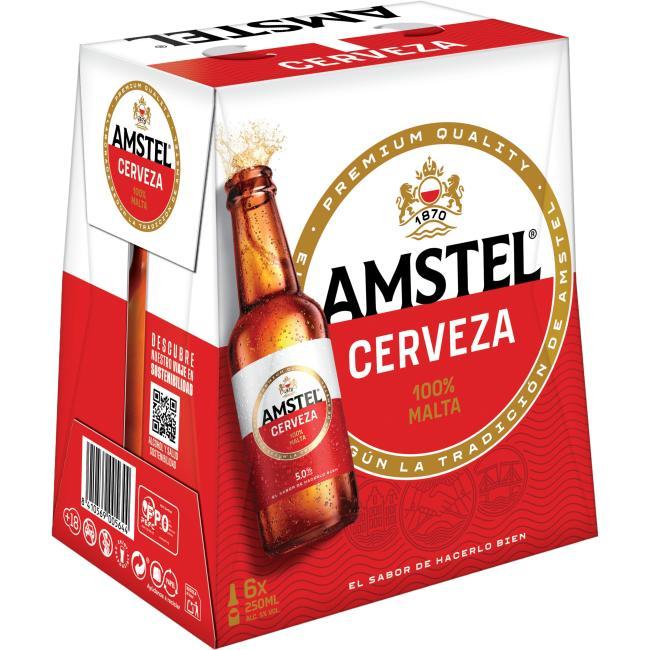 precios Cerveza Amstel, Pack Lata 6X25 Cl en Eroski