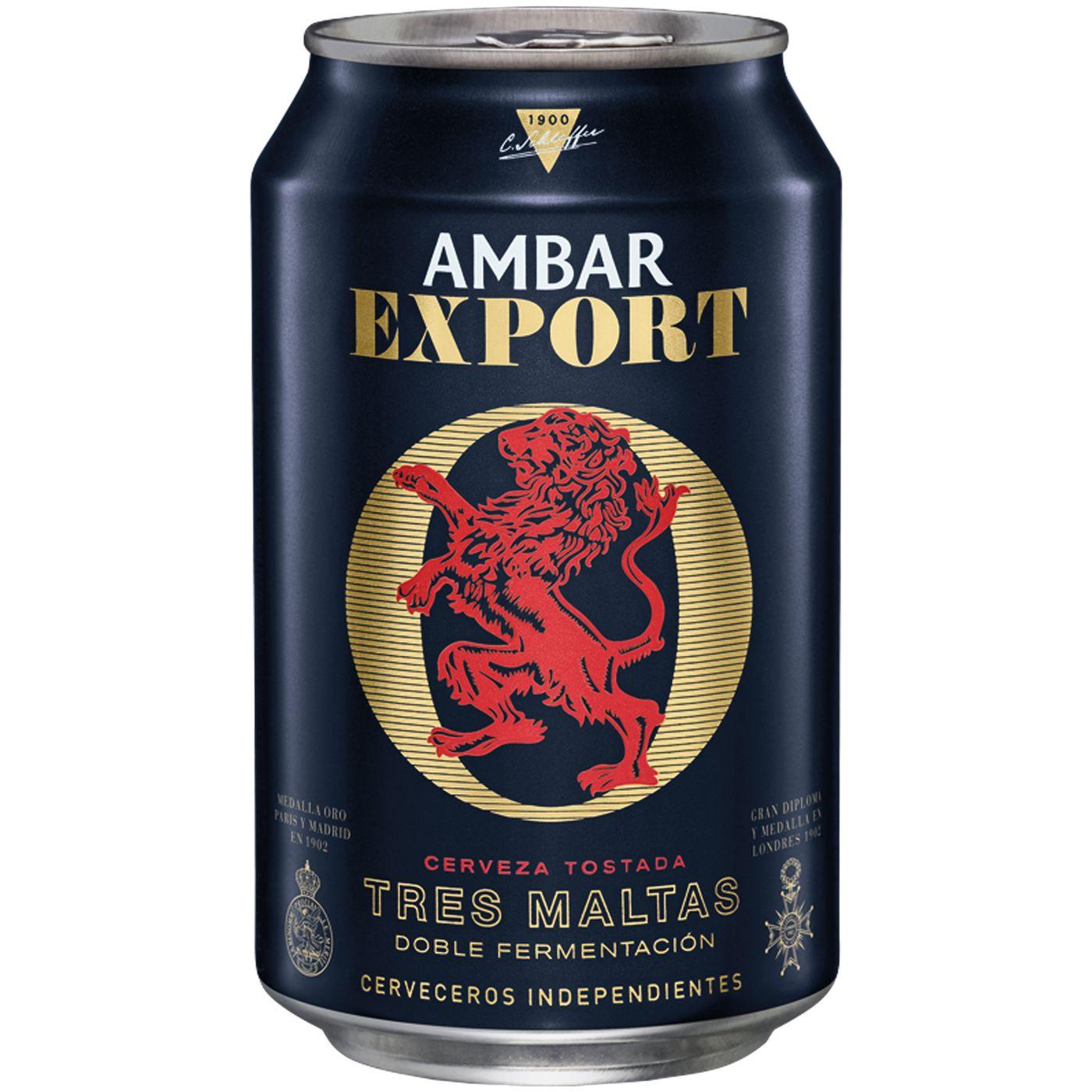precios Cerveza Ambar Export, Lata 33 Cl en Eroski