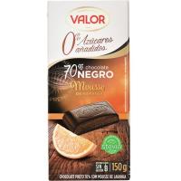 Chocolate Mousse a la naranja sin azúcar VALOR, tableta 150 g
