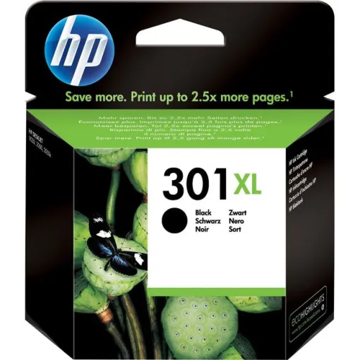 Cartucho de tinta original negro, CH563EE, 301 XL HP, 1 ud