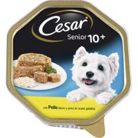 Paté para perro senior CÉSAR, tarrina 150 g