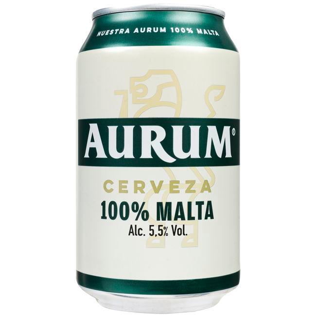precios Cerveza 100% Malta Aurum, Lata 33 Cl en Eroski