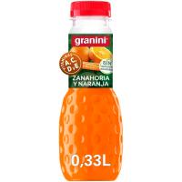 Bebida de naranja y zanahoria GRANINI, botella 33 cl