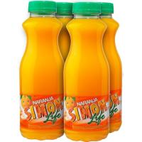 Refresco de naranja SIMON LIFE, pack 4x33 cl