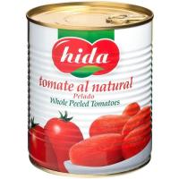 Tomate natural pelado HIDA, lata 480 g