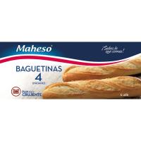 Baguetinas de pan congelado MAHESO, pack 4x125 g