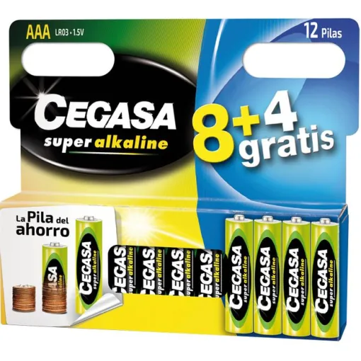 CEGASA LR03 pila super alkalinoa (AAA), sorta 8+4 ale