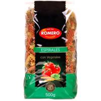 Espirales 3 sabores PASTAS ROMERO, paquete 500 g