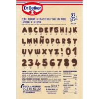 Letras de chocolate DR. OETKER, caja 60 g