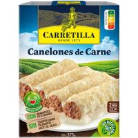 Canelones de carne CARRETILLA, bandeja 375 g