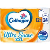 Papel higiénico suave XXL COLHOGAR, paquete 12 rollos