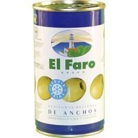 Aceitunas rellenas de anchoa EL FARO, lata 150 g