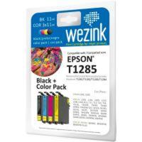 WEZINK tinta kartutxoa, 4 kolore, Epson T1285-ekin bateragarria, 4 ale