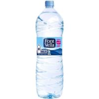 Deportes Limón atlántico Agua mineral FONT VELLA, botella 2 litros