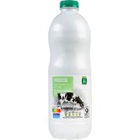 Leche semidesnatada EROSKI, botella 1,5 litros