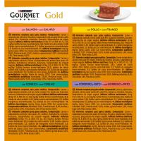 Surtido de tarrinas para gato GOURMET Gold, pack 8x85 g