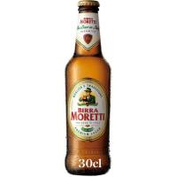 Cerveza italiana MORETTI, botellín 33 cl
