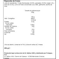 Rapsodia de fruta-frambuesa-granada S. T. DALFOUR, frasco 284 g