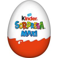 Huevo maxi de chocolate KINDER SORPRESA, 1 ud., 100 g